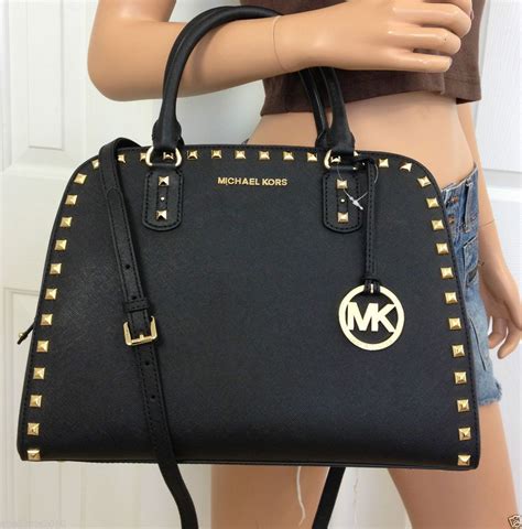 michael kors bag soft leather black|michael kors outlet black purse.